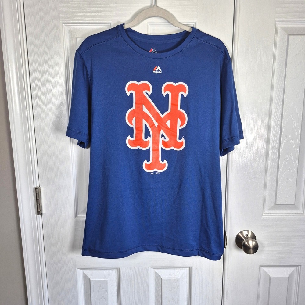 New York Mets Fanatics Cool Base MLB short sleeve blue shirt men's medium